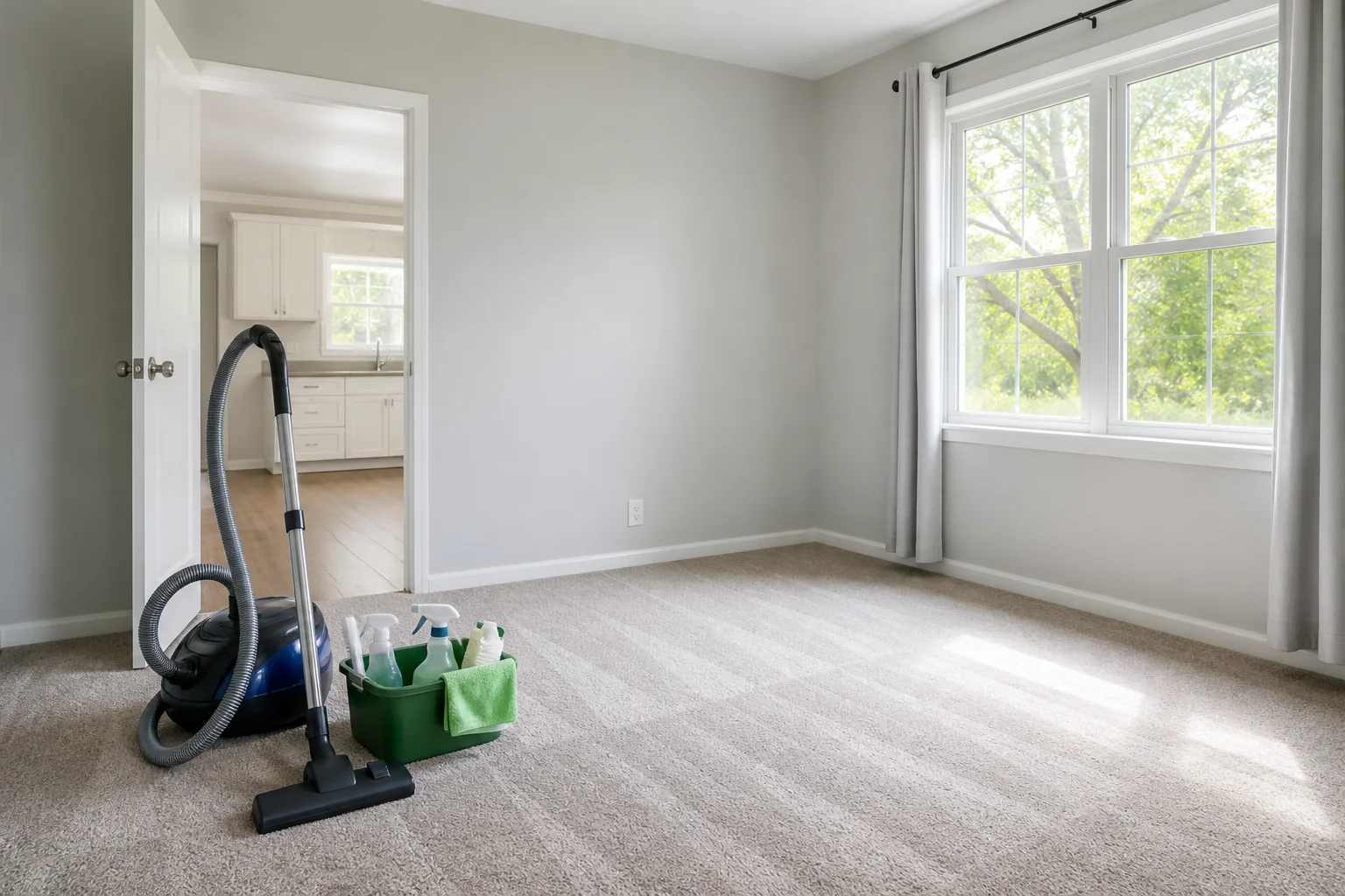 Move-out cleaning for an empty rental property